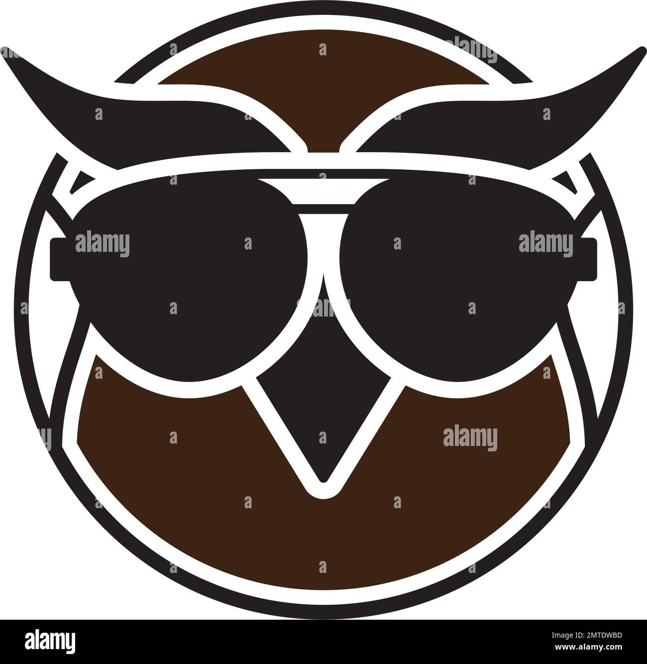 modèle d'illustration vectoriel du logo owl Illustration de Vecteur