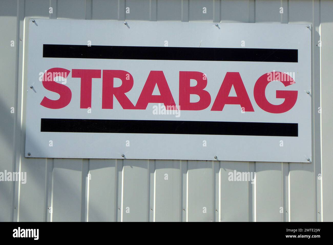 Strabag / Baudienstleistungskonzern / Technologiekonzern / logo / Firmenschild Banque D'Images