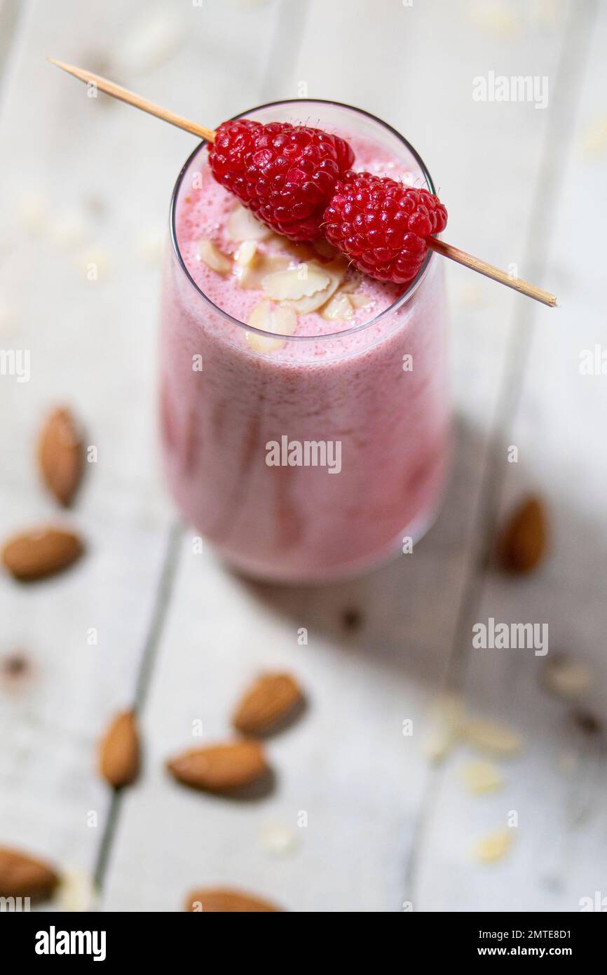 Himbeer / Shake / boisson / Smoothie Banque D'Images