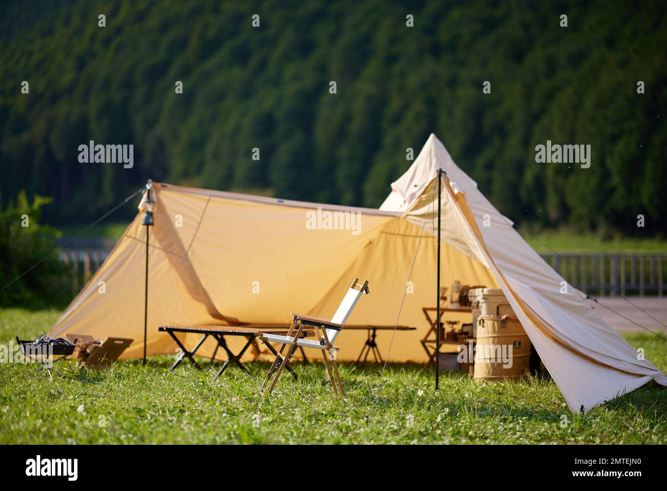 Camping Banque D'Images