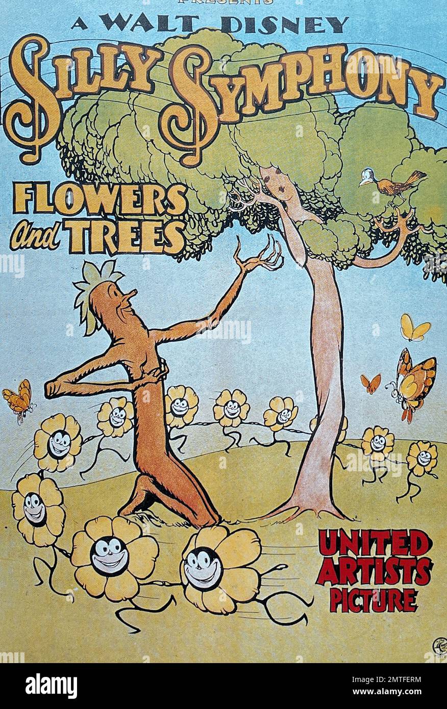 FLEURS ET ARBRES 1932 Symphonies silly caricatures de Walt Disney Productions Banque D'Images