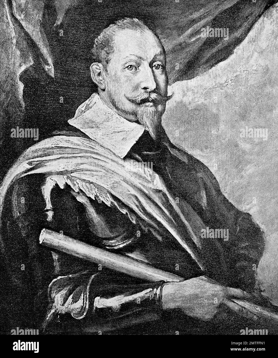 Gustav II Adolf, 9 décembre 1594 - 6 novembre 1632, ,largement connu en anglais par son nom d'Gustave-adolphe ou comme Gustav II Adolf, ou comme Gustave-adolphe le Grand, illustration historique Banque D'Images