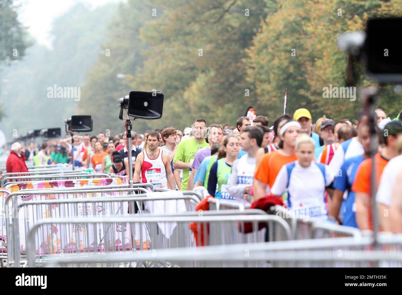 Vues générales au semi-marathon de la Royal Parks Foundation à Hyde Park à Londres, Royaume-Uni. 10/10/10. . Banque D'Images