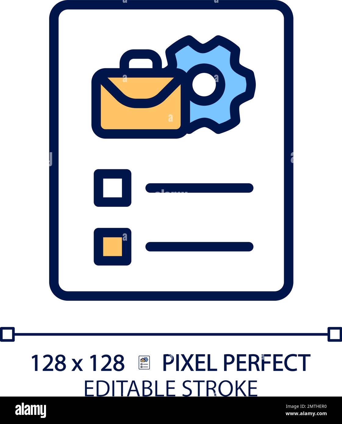 Description du travail pixel Perfect icône de couleur RVB Illustration de Vecteur