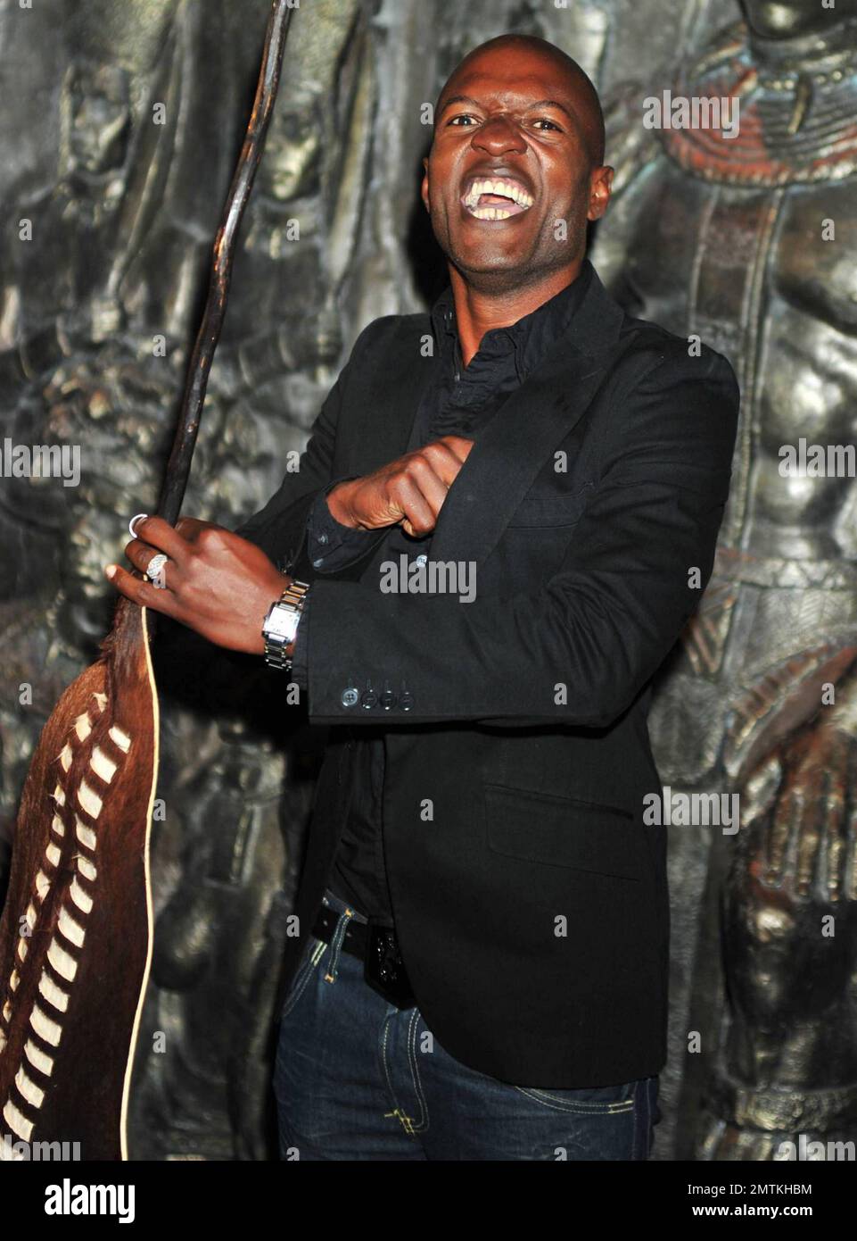 Kevin Adams à l'ouverture officielle du nouveau restaurant Camden Shaka Zulu. Londres, Royaume-Uni. 8/4/10. . Banque D'Images