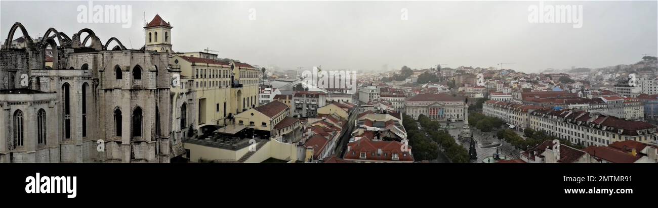 Eglise Carmo, Lisbonne Banque D'Images