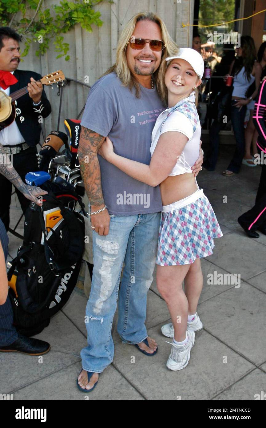 Vince Neil fait une partie de golf au tournoi de golf Skylar Neil Memorial à Simi Valley, en Californie. 5/2/08. Banque D'Images