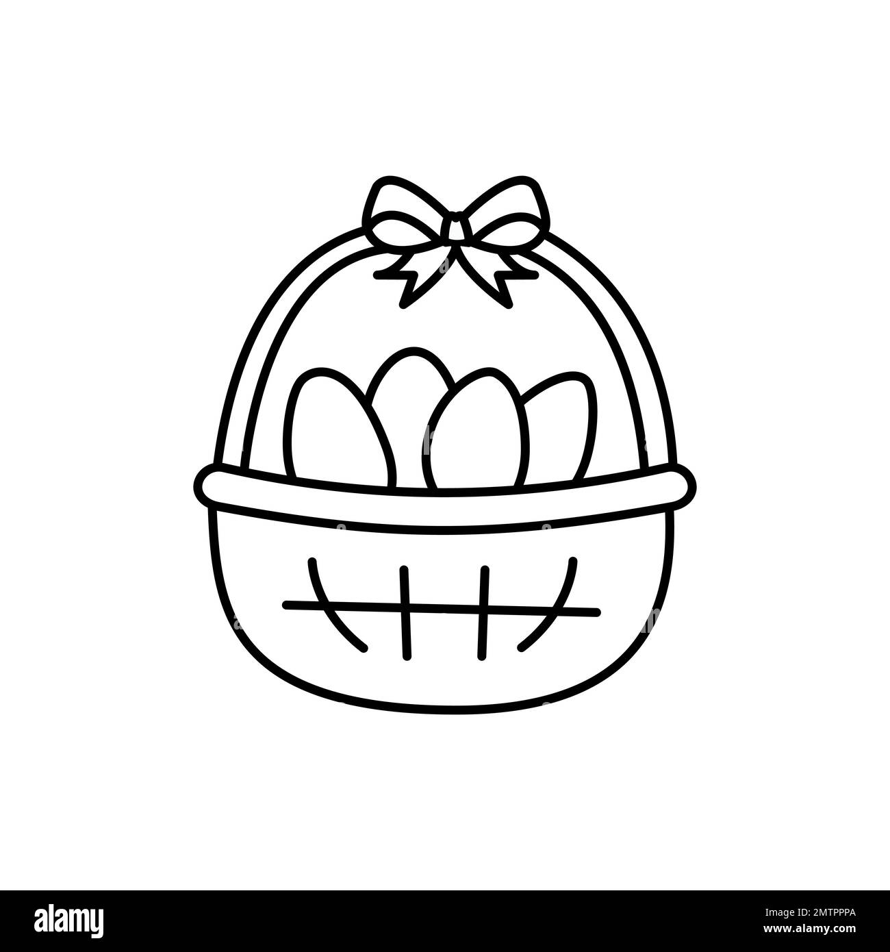 Oeufs, panier, image vectorielle d'icône de poule. Peut également être utilisé pour Pâques, célébration, observances et vacances. Adapté aux applications mobiles, aux applications Web et à l'impression Illustration de Vecteur