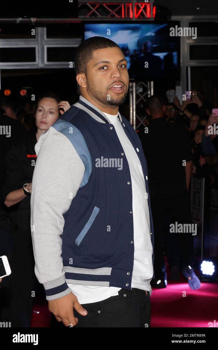 O'Shea Jackson Jr à la première australienne de 'Shaight Outta Compton' à Sydney, en Australie. 1st septembre 2015. Banque D'Images