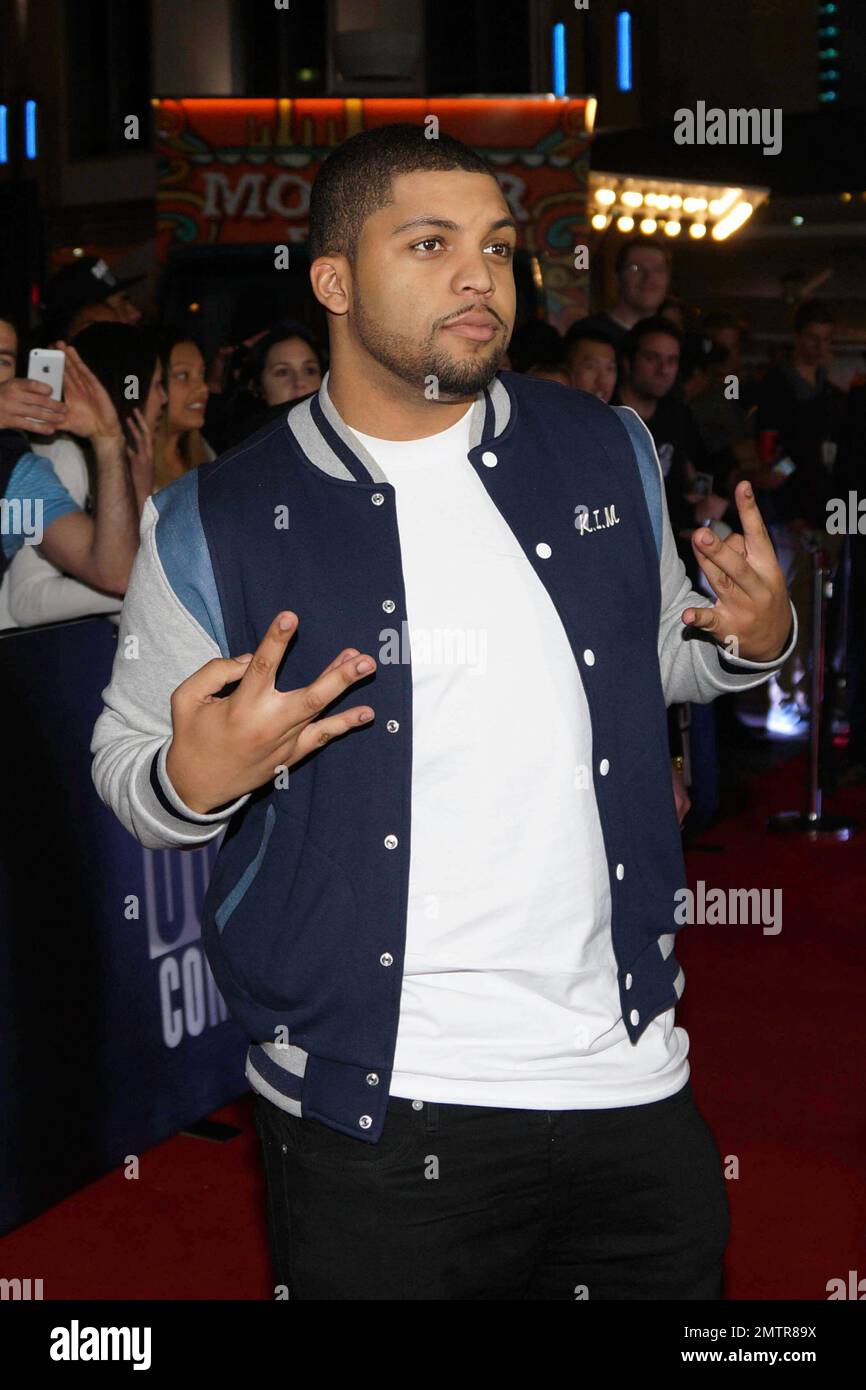 O'Shea Jackson Jr à la première australienne de 'Shaight Outta Compton' à Sydney, en Australie. 1st septembre 2015. Banque D'Images