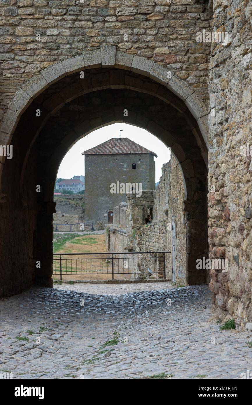 Ukraine, région d'Odessa. Forteresse de Belgorod-Dniester , forteresse d'Akkerman - un monument à l'histoire de l'urbanisme et des XIII-XV siècles. Est l'un des Banque D'Images