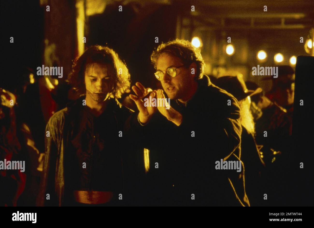 The Crow: Ville des Anges année : 1996 Etats-Unis Directeur : Tim Pope Vincent Perez, Tim Pope photo de tournage Banque D'Images