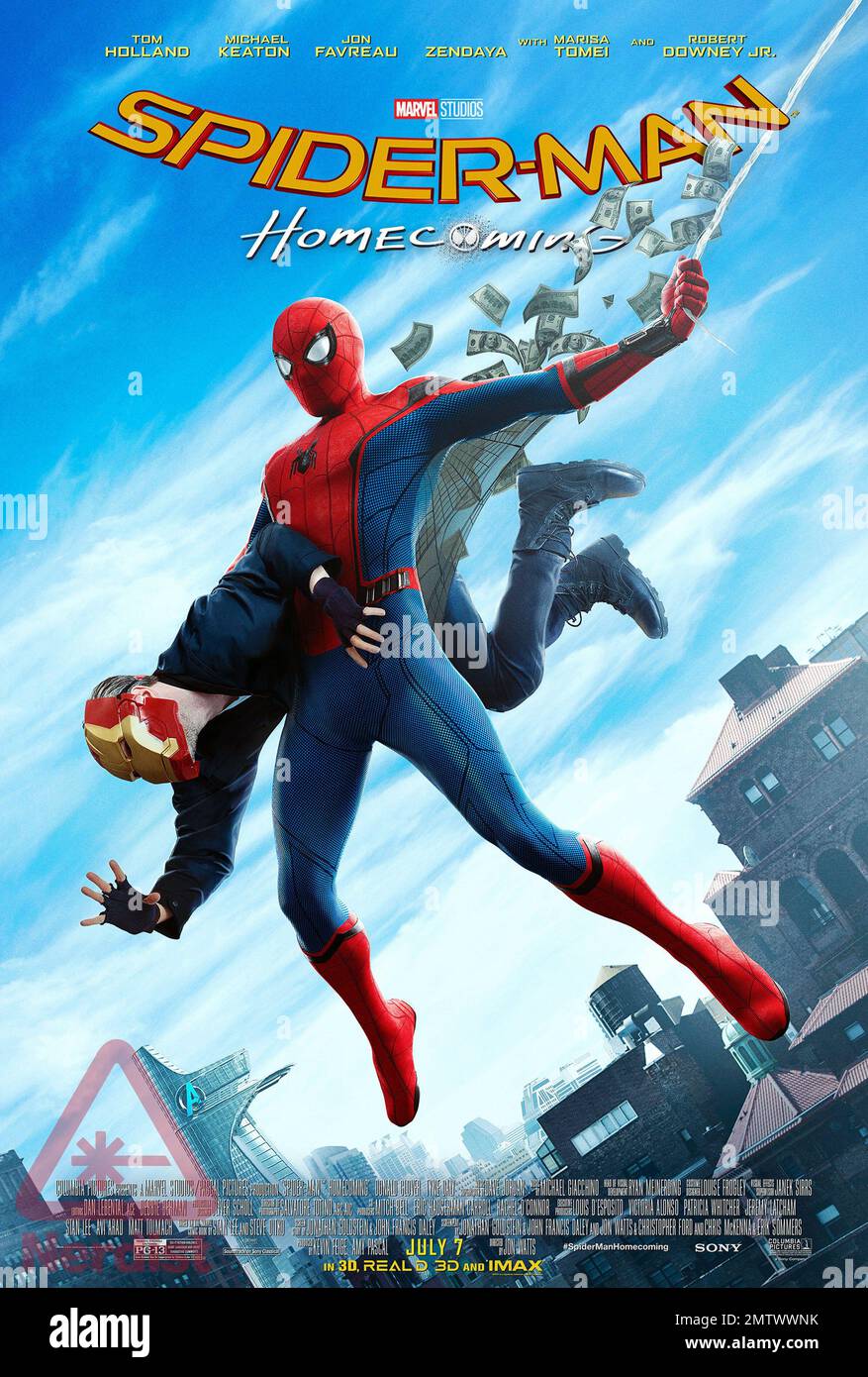 Spider-Man: Homecoming année : 2017 USA Directeur : Jon Watts affiche américaine Banque D'Images