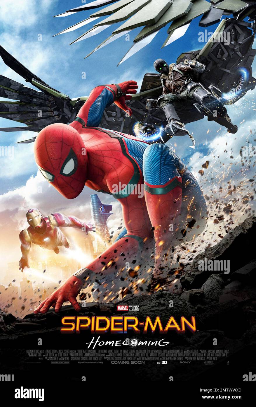 Spider-Man: Homecoming année : 2017 USA Directeur : Jon Watts affiche américaine Banque D'Images