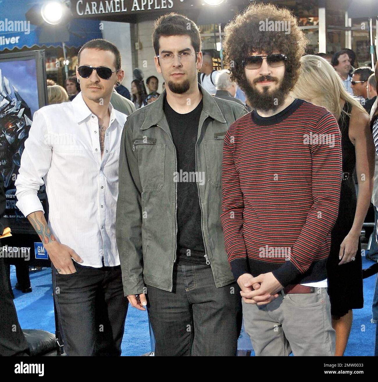 Linkin Park assister à la L.A. Film Festival Red Carpet première de 'Transformers.' Los Angeles, Californie, 6/27/07. Tous Banque D'Images