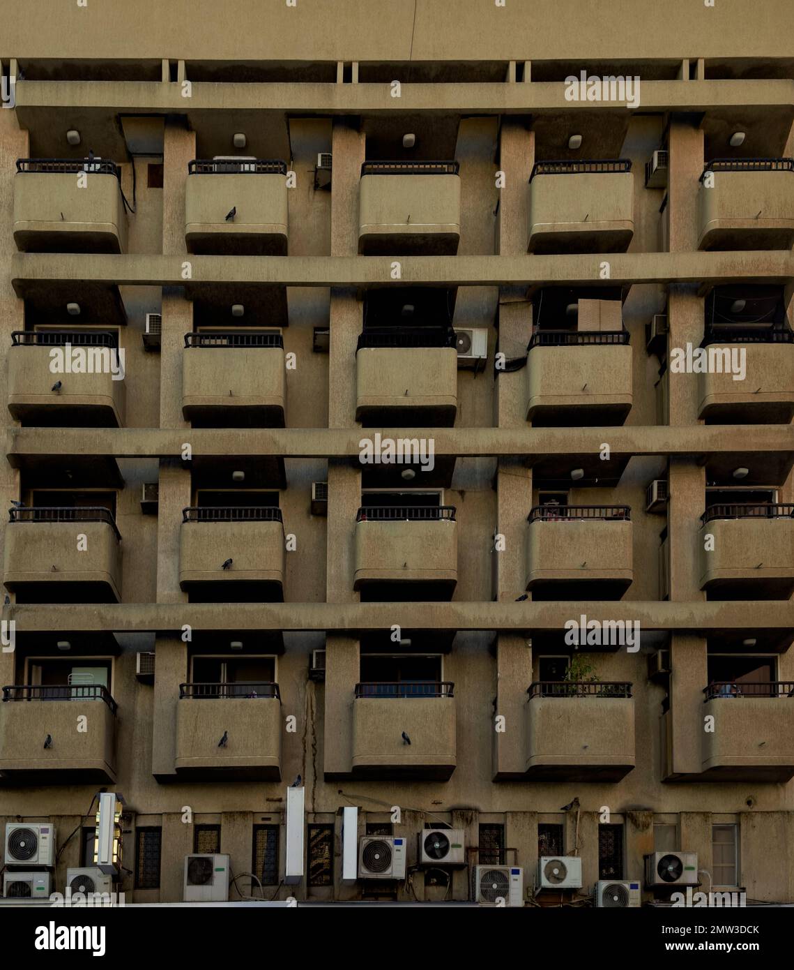 Dubaï, Émirats arabes Unis, ancien bâtiment à Bur Dubai Banque D'Images
