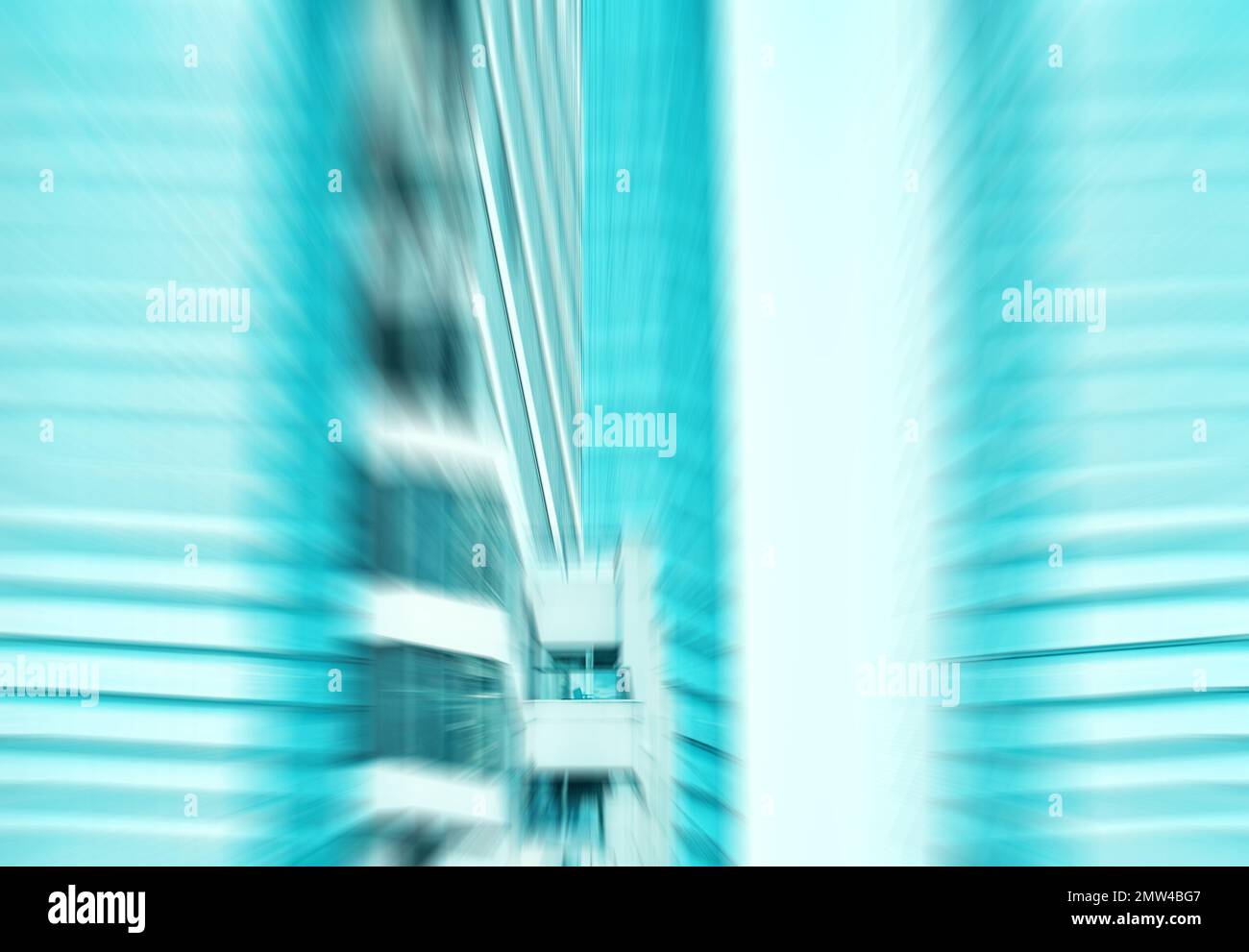 Façade de bâtiment de bureau floue, arrière-plan abstrait. Banque D'Images