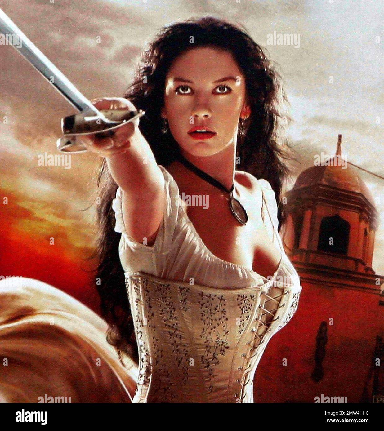 Catherine Zeta Jones semble ravishing dans le nouveau Los Angeles, ca. Affiche pour la prochaine suite Zorro dans laquelle elle étoiles en face d'Antonio Banderas. 9/25/05 Banque D'Images