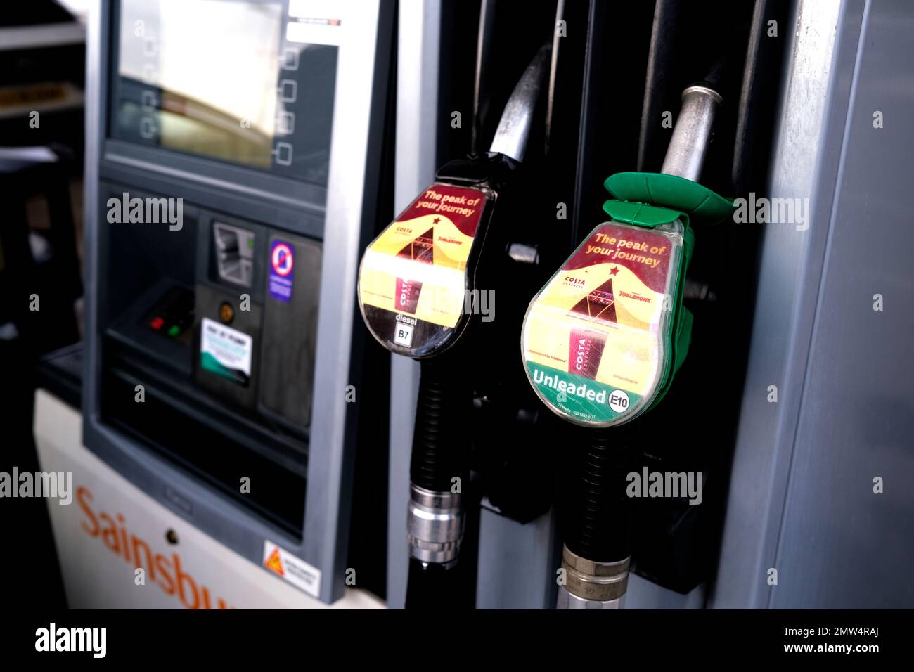 sainsburys station-service,herne bay,est kent,royaume-uni février 2023 Banque D'Images