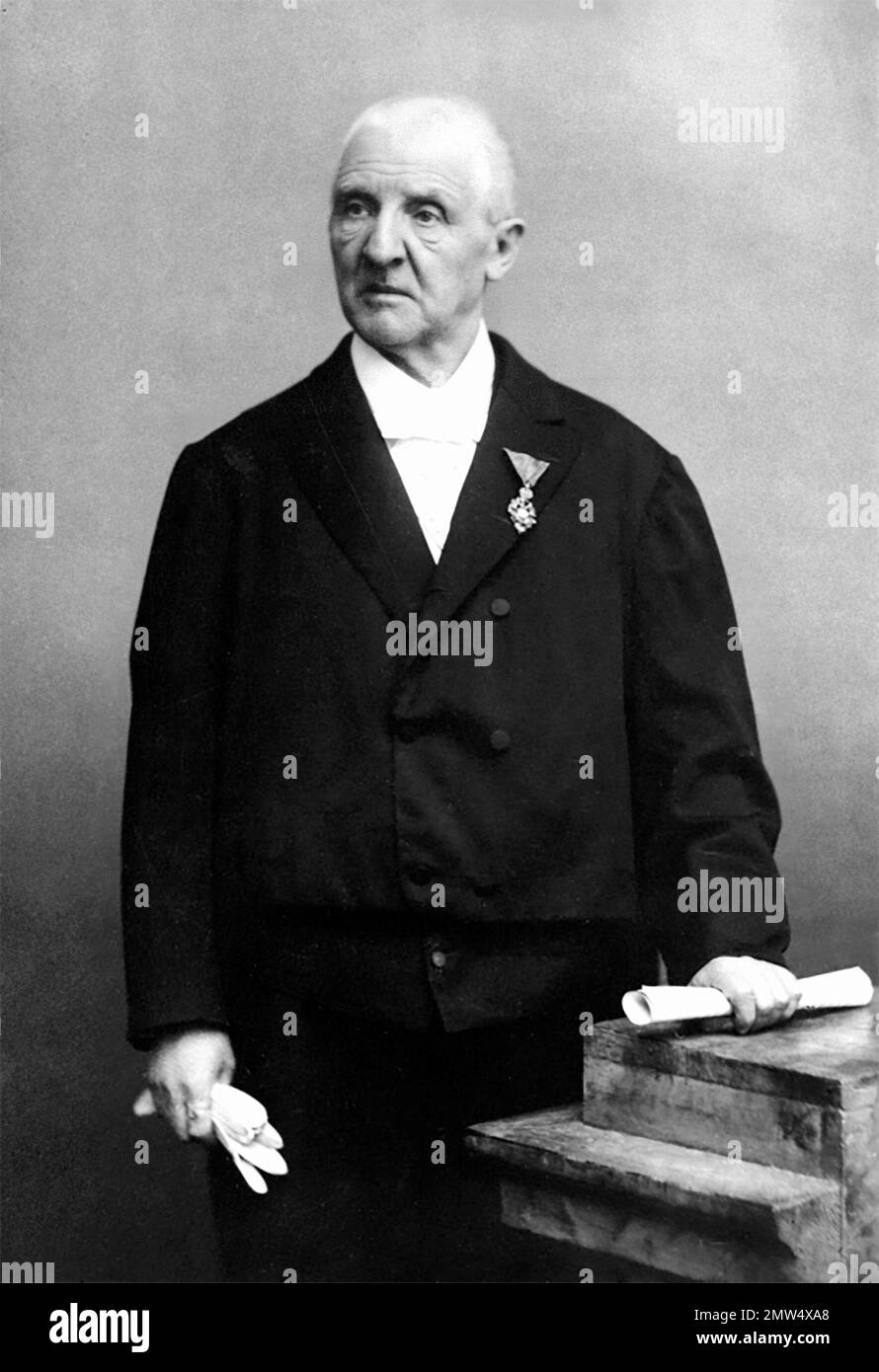 Anton Bruckner. Portrait du compositeur autrichien Josef Anton Bruckner (1824-1896) par Otto Schmidt, vers 1886-96 Banque D'Images