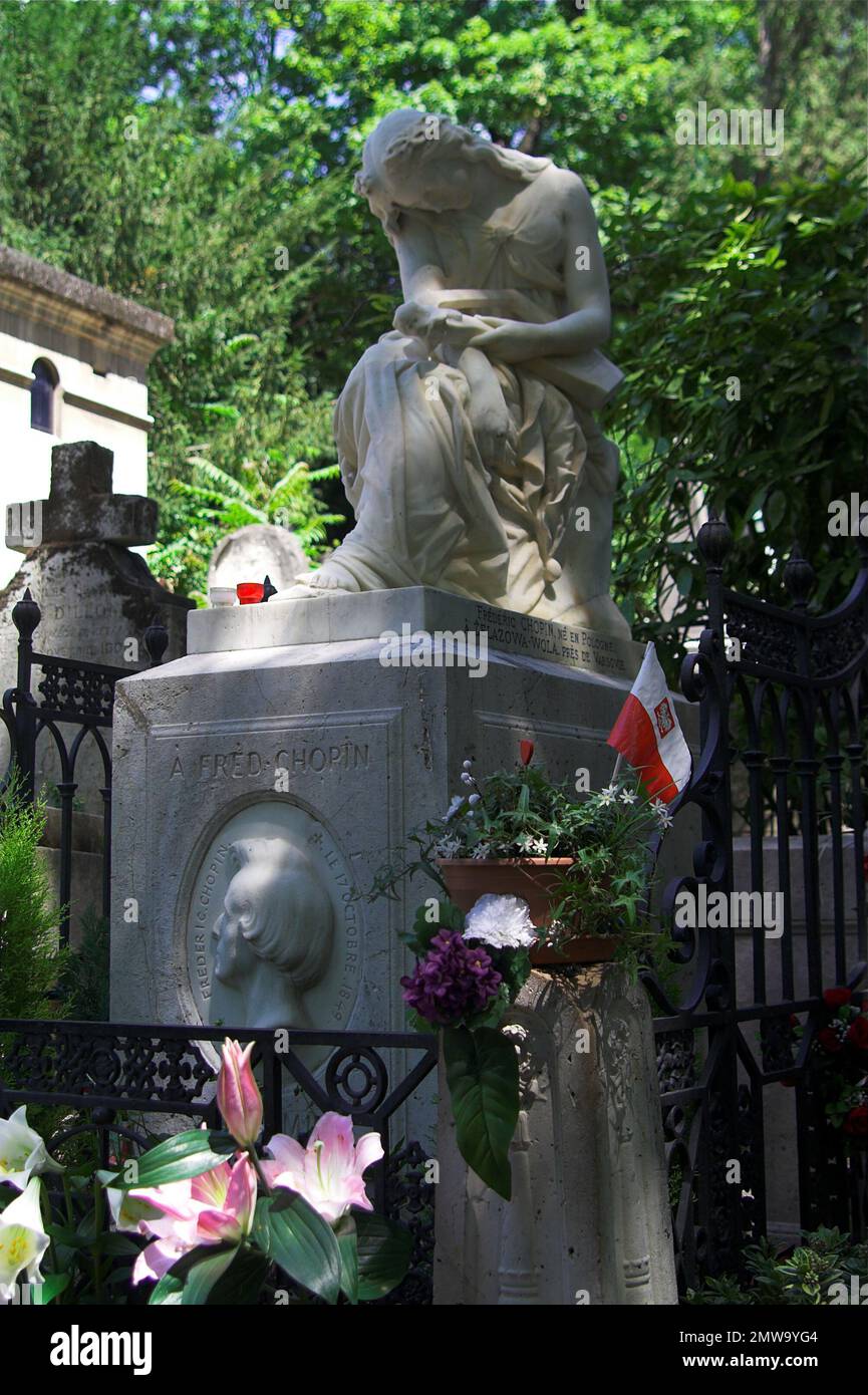 Paryż, Paris, Francja, France, Frankreich, Cimetière du Père Lachaise; monument funéraire à la