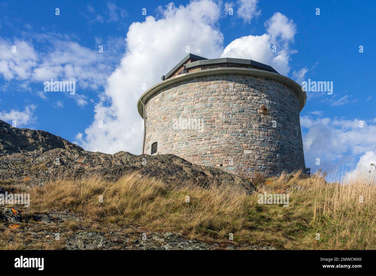 La tour historique Martello à St. John, Nouveau-Brunswick, Canada. Banque D'Images