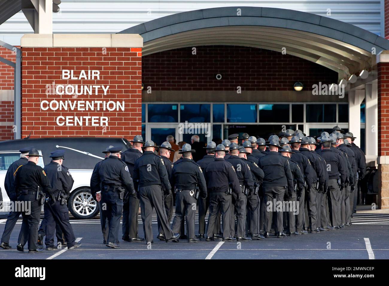 Pennsylvania State Troopers and police officers from around the country