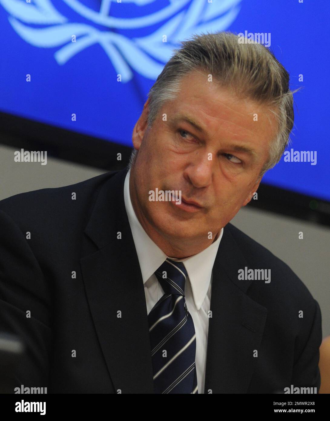 Manhattan, États-Unis d'Amérique. 22 Sep, 2015. NEW YORK, NY - 21 SEPTEMBRE : Alec Baldwin et Hilaria Baldwin participer à l'annonce de la 2015 les lauréats du Prix de l'Équateur à l'Organisation des Nations Unies le 21 septembre 2015 à New York. People : Alec Baldwin, Hilaria Baldwin Credit : tempêtes Media Group/Alamy Live News Banque D'Images