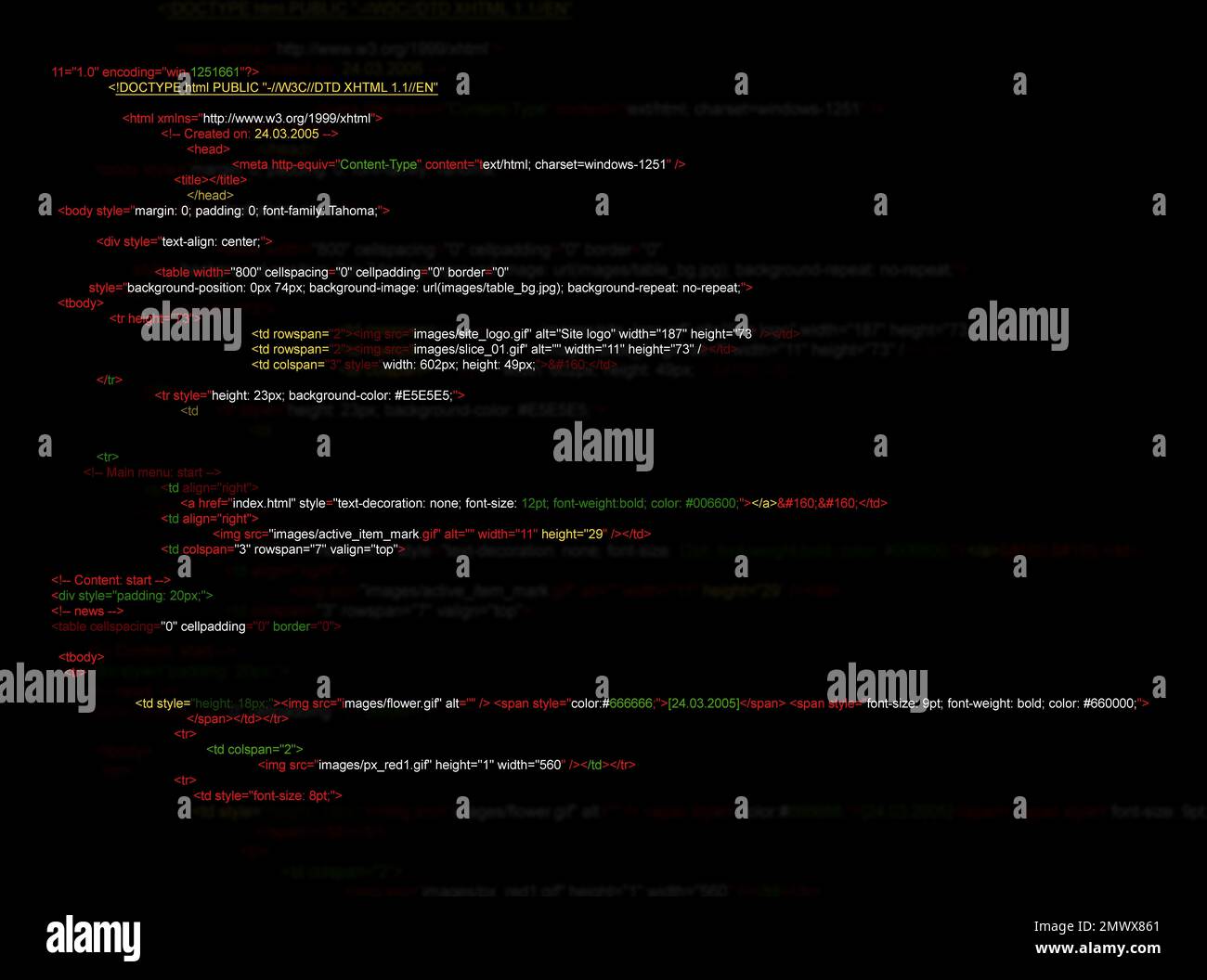 Code source du document Banque de photographies et d’images à haute ...