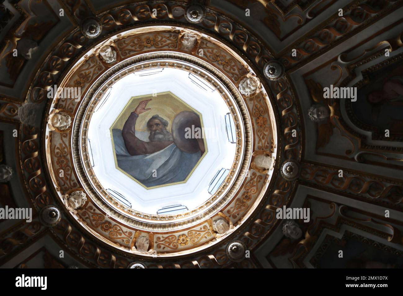 Rome, Rome. 01st févr. 2023. **PAS DE WEB ET DE JOURNAUX UNIQUEMENT POUR L'ITALIE** ROME Restauration du dôme de l'église de Santa Maria ai Monti crédit: Agence de photo indépendante/Alamy Live News Banque D'Images