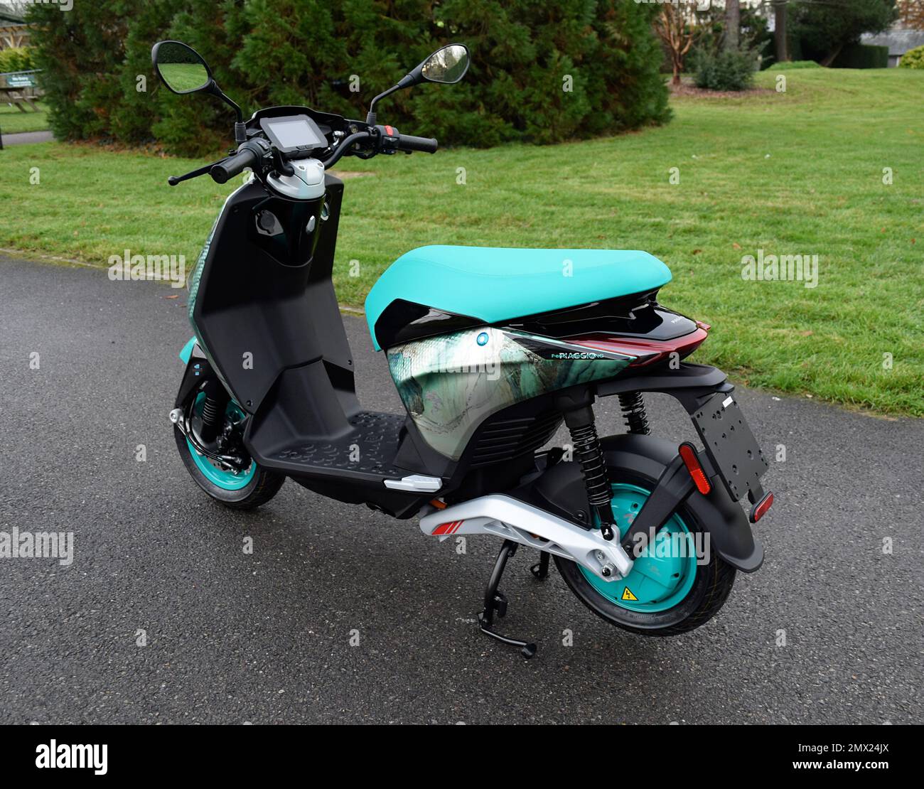 2022 Piaggio 1 scooter électrique FCW Banque D'Images