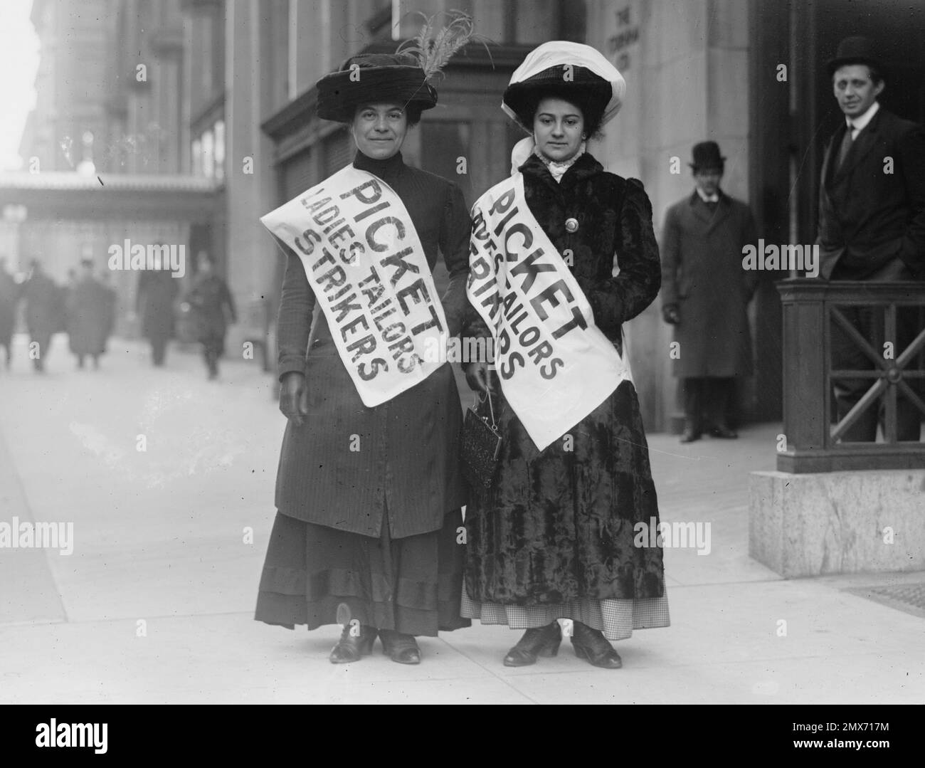 Grève des femmes en grève Picket - New York grève des Shirtwaist - 1909 Banque D'Images