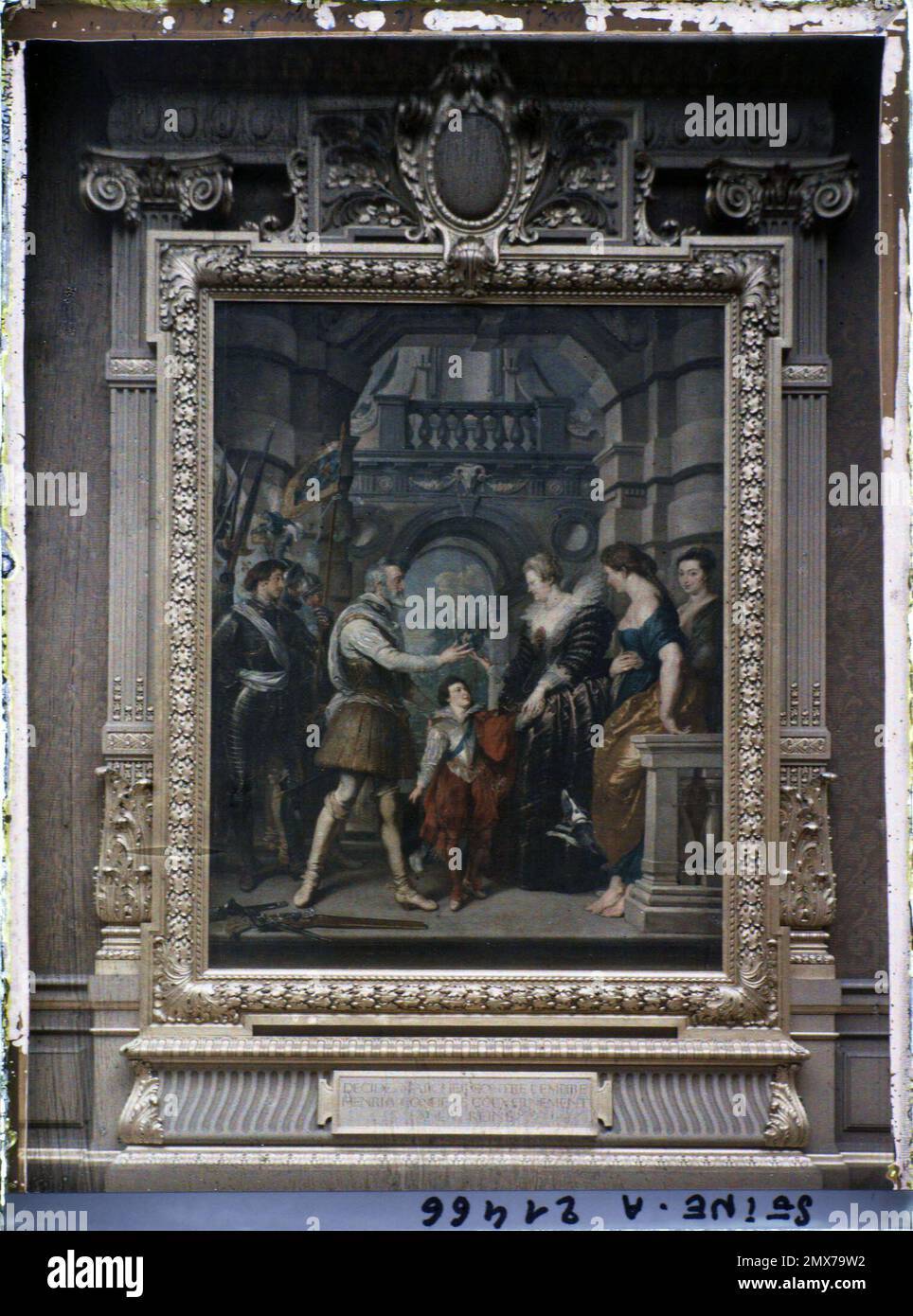 Paris (1st arr.), France la remise de la Régence à la Reine, salle Rubens, cycle narratif Marie de Médicis, Musée du Louvre , Banque D'Images