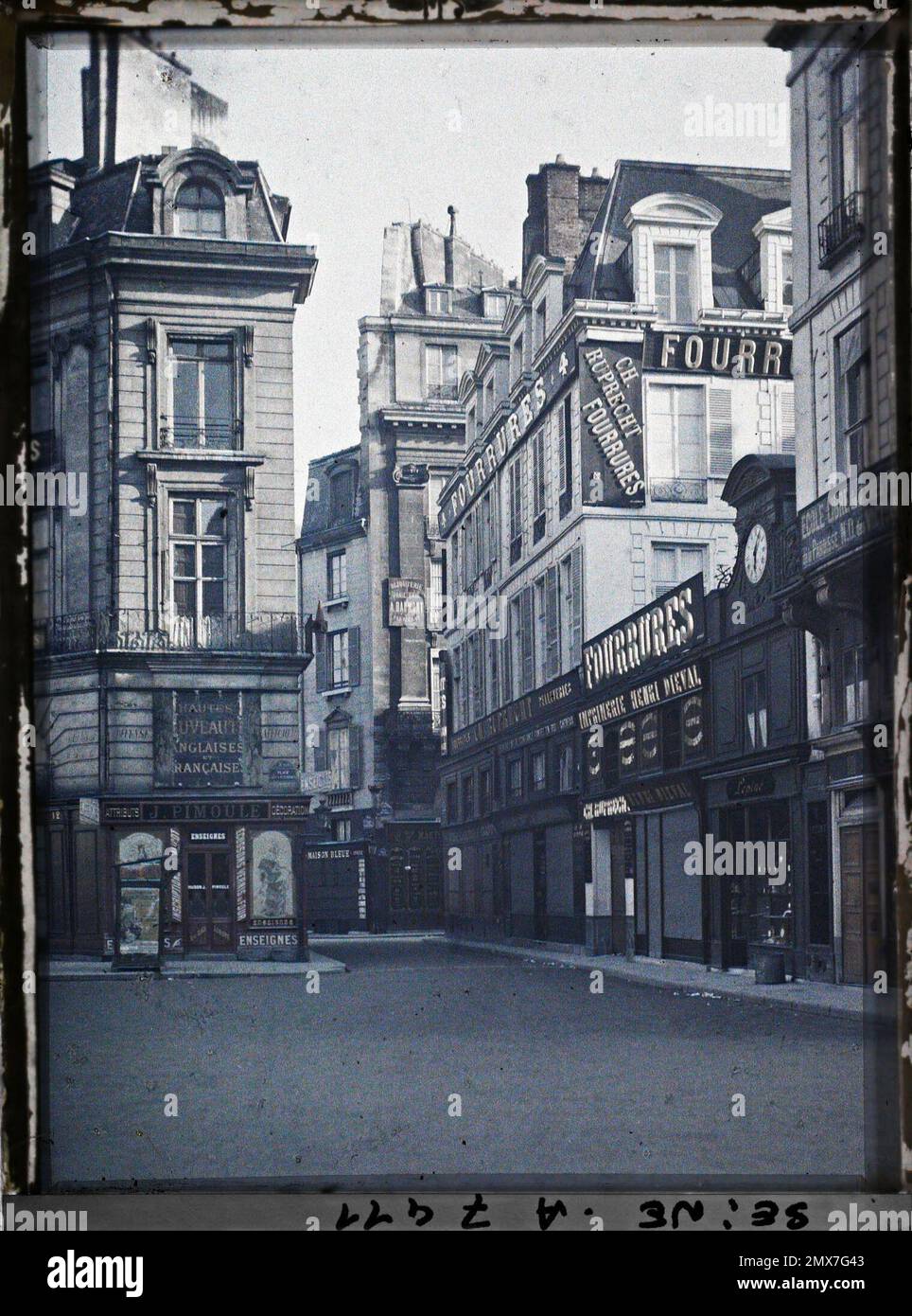 Paris (2nd arr.), France rue Vide-Gousset vue de la place des victoires , Banque D'Images