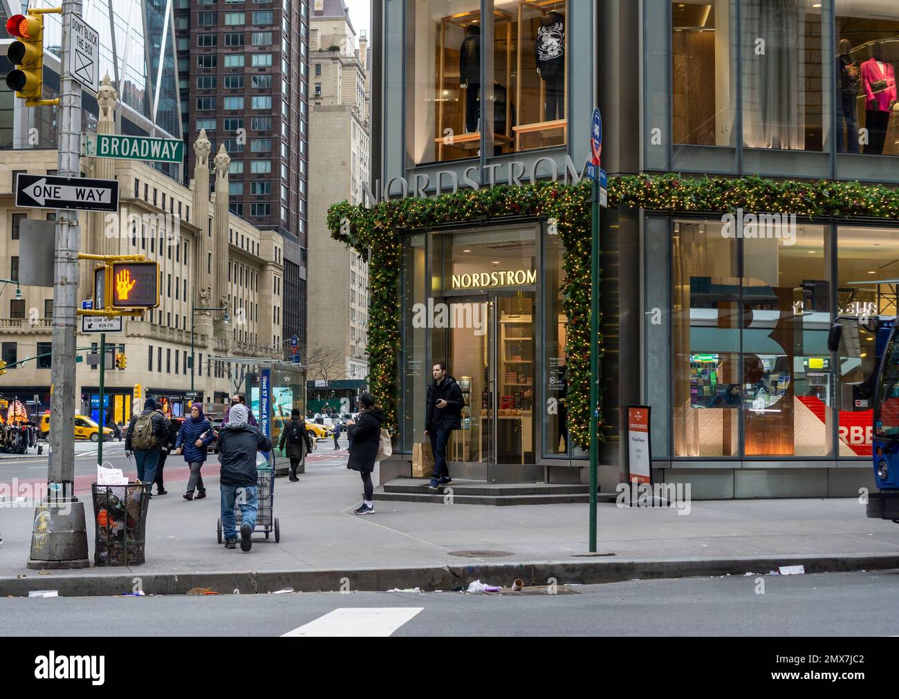 Nordstrom magasin pour hommes à Midtown Manhattan à New York samedi, 21 janvier 2023. (© Richard B. Levine) Banque D'Images