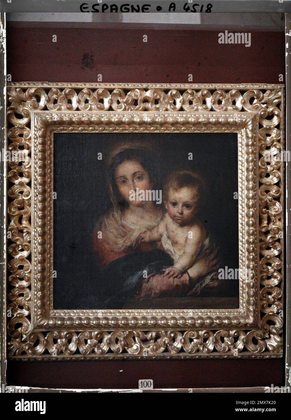 Tableau Encadré – Enfants De Bartolomé Esteban Murillo – Reproduction Grand Format (bois, Doré)