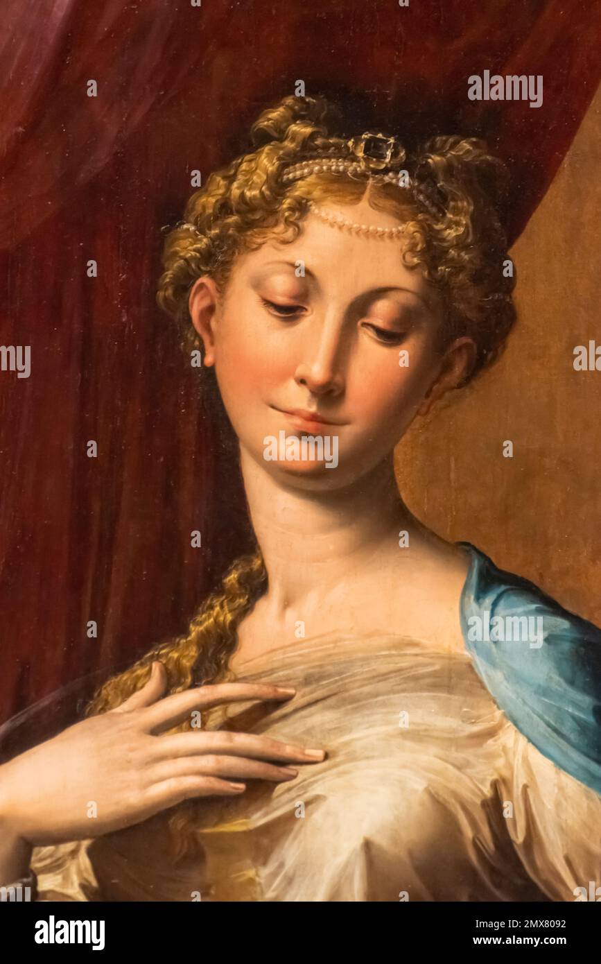 Portrait de la Renaissance d'une noble blonde Banque D'Images
