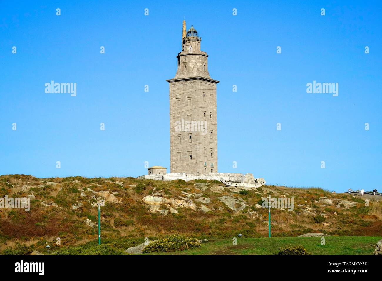 Tour d'Hercule, La Corogne est une ville et une municipalité de Galice, Espagne. La Corogne est la ville la plus peuplée de Galice et la deuxième plus peuplée Banque D'Images