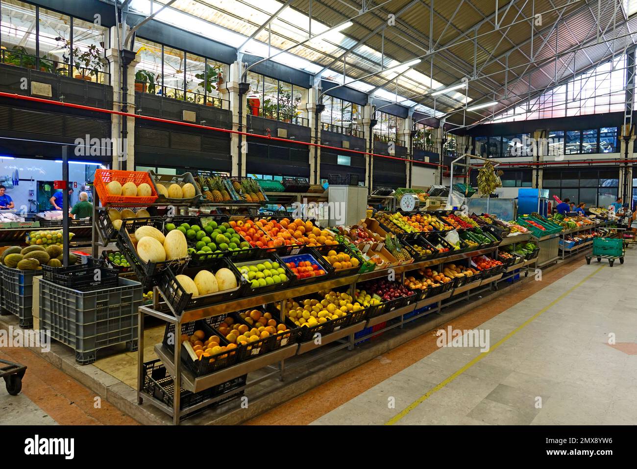 Marché aux fruits A Coruña est une ville et une municipalité de Galice, Espagne. A Coruña est la ville la plus peuplée de Galice et la deuxième plus peuplée de la communauté Banque D'Images