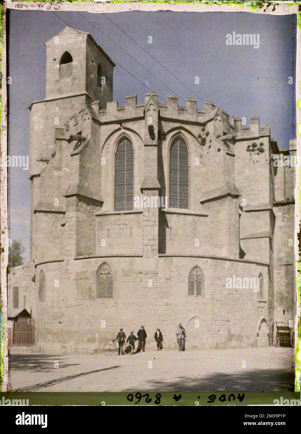Narbonne, Aude, France l'église notre-Dame de Lamourguier , 1916 - provinces françaises - Jean Brunhes, Auguste Léon et Georges Chevalier - (avril-juillet) Banque D'Images