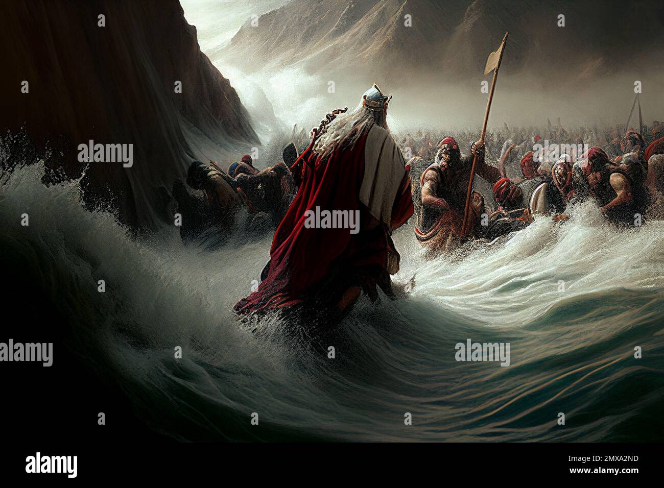 Moïse et la traversée du désert Banque de photographies et d’images à