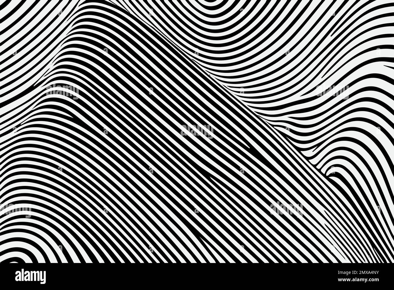Motif transparent avec lignes ondulées dessinées à la main, format vectoriel EPS modifiable Illustration de Vecteur