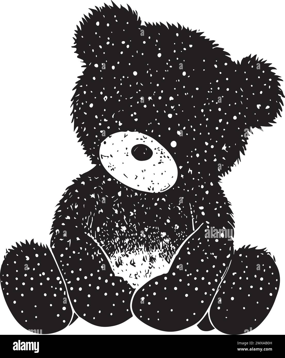 Exposition des étoiles de l'ours en peluche mignon Illustration de Vecteur