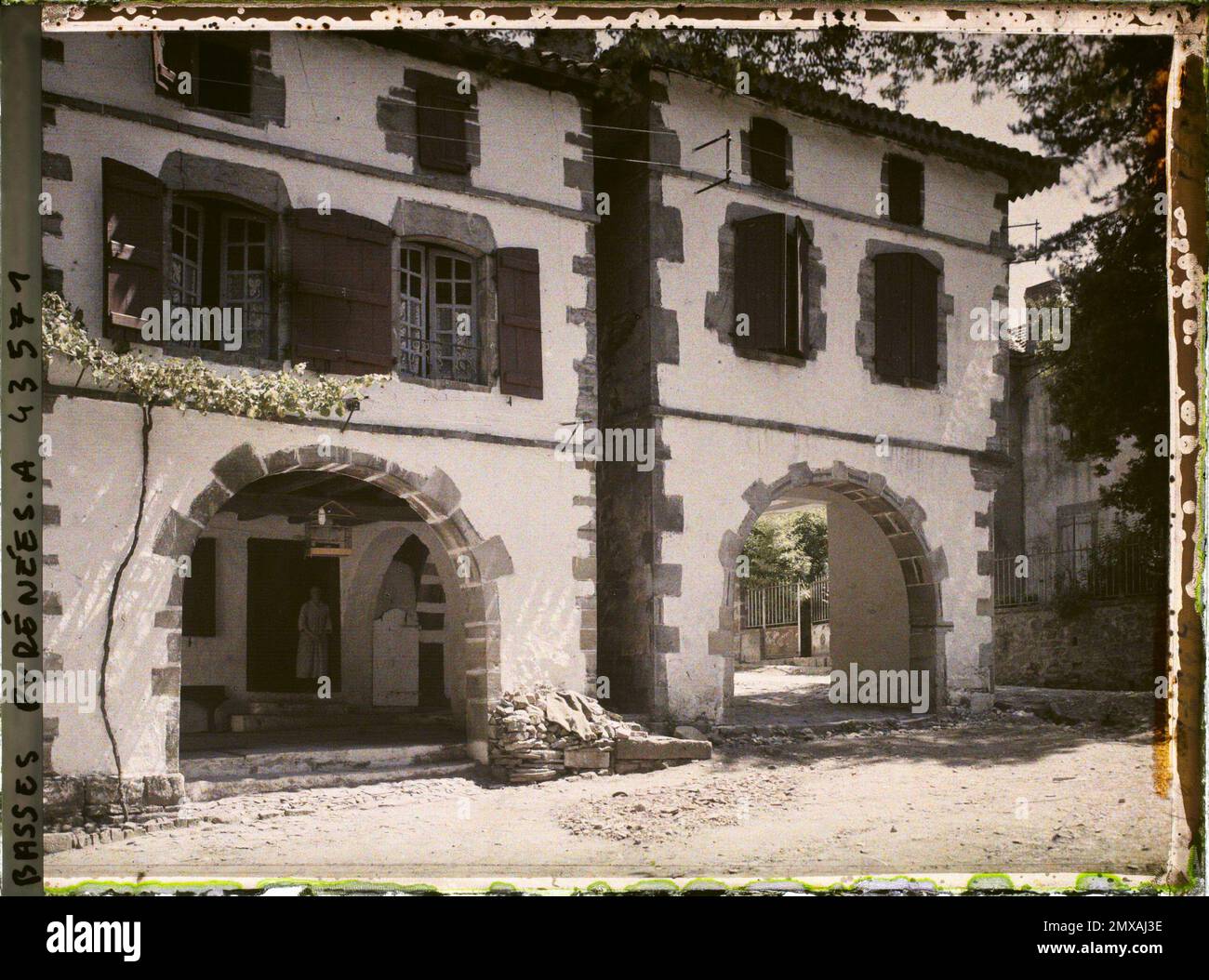 La Bastide-Clairence, France , 1924 - Aquitaine - Auguste Léon Banque D'Images