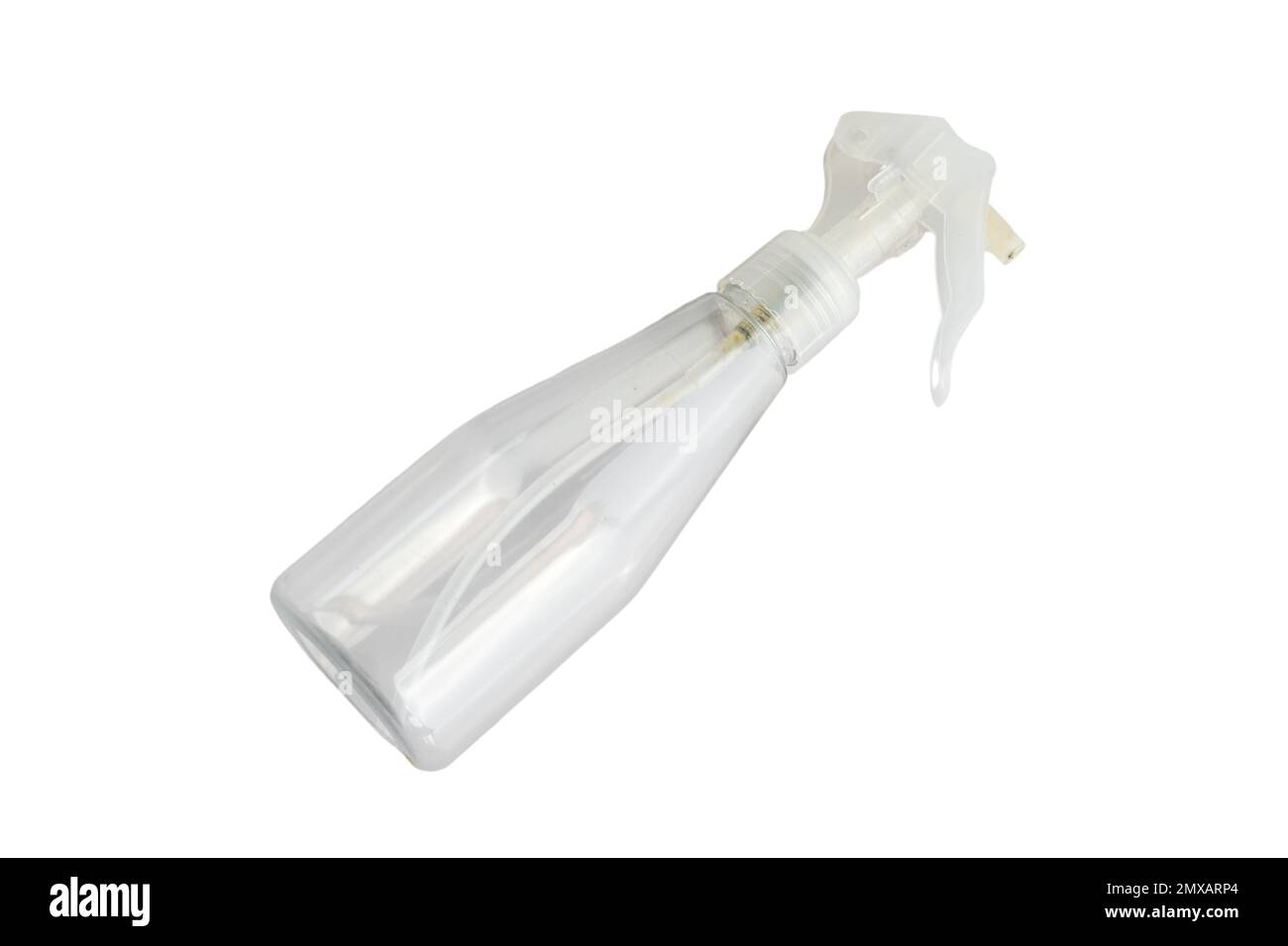 pulvérisateur d'eau flacon vide isolé sur fond blanc Banque D'Images pulvérisateur d'eau flacon vide isolé sur fond blanc Banque D'Images