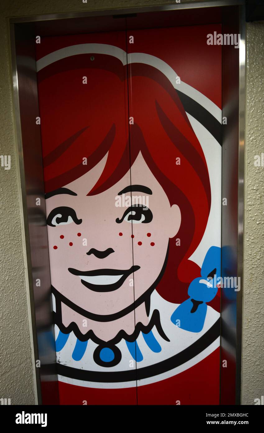 Logo de Wendy's Girl. Banque D'Images