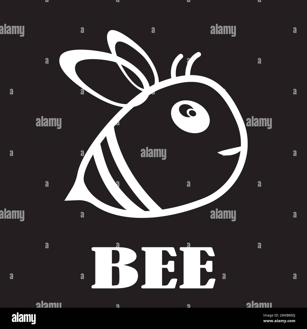 Logo Icône vecteur modèle abeille illustration design Illustration de Vecteur