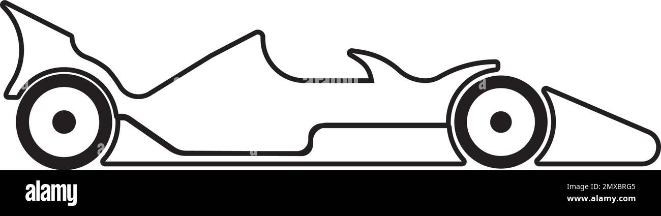 Icône voiture de course. Illustration simple de l'icône de vecteur de voiture de course pour le Web Illustration de Vecteur