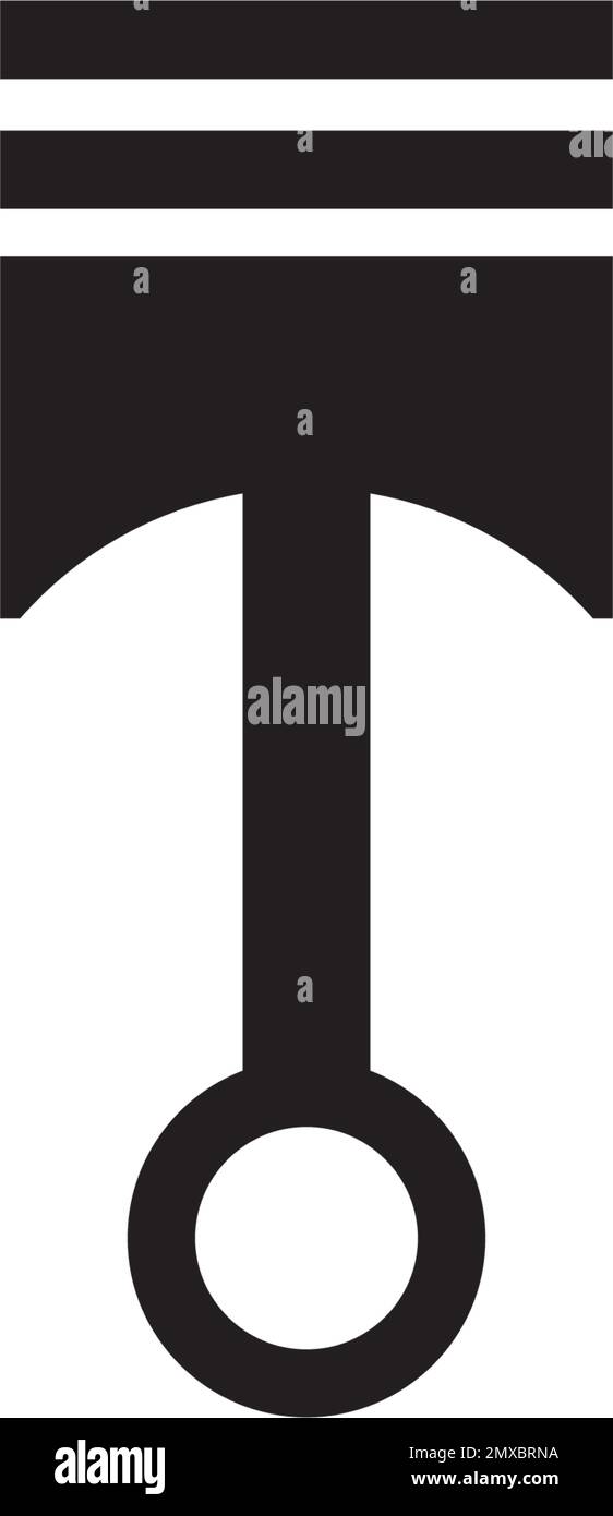 Logo d'illustration d'icône de vecteur de piston Illustration de Vecteur