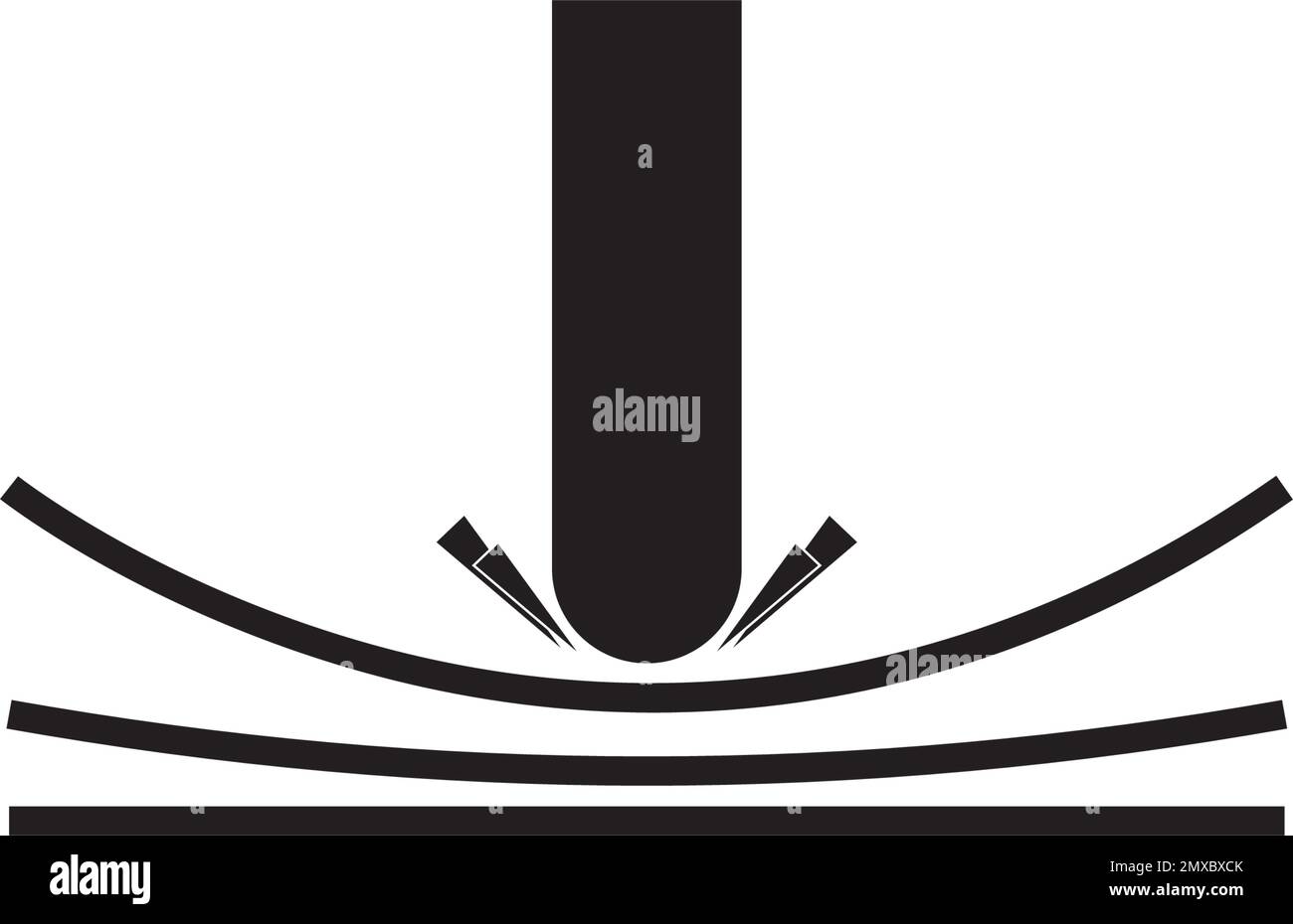 Logo d'illustration à vecteur d'icône élastique. Illustration de Vecteur